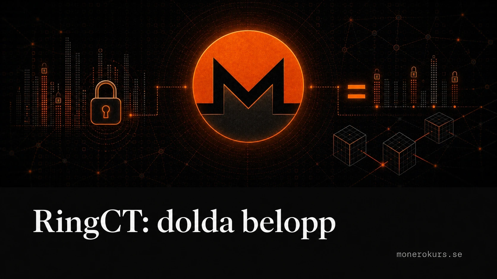 RingCT döljer transaktionsbelopp i Monero med Pedersen commitments